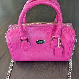 Coach Pink Leather Women's Bag